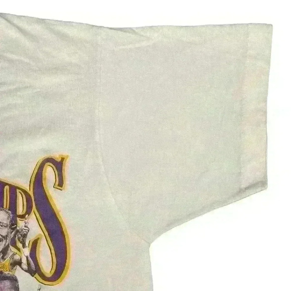 Vintage 1987 1988 los angeles lakers back to back world champions tshirt medium - Picture 3 of 4